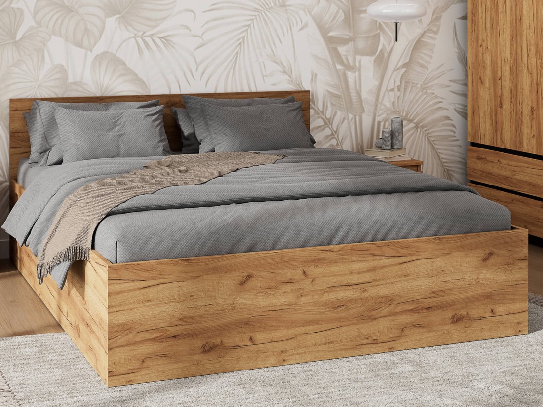 Łóżko DM1 160x200 Craft ze stelażem metalowym podnoszonym i pojemnikiem