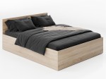 Łóżko DM1 140x200 Sonoma ze stelażem metalowym podnoszonym i pojemnikiem