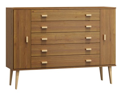 OUTLET - Komoda sosnowa drewniana Venuci nr3 155 cm 5s 