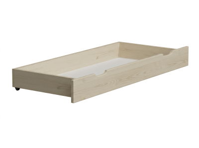 Outlet - Szuflada pod łóżko sosnowa 150cm sosna bielona