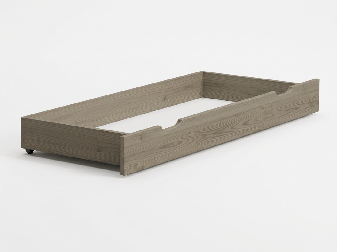 Outlet - Szuflada pod łóżko sosnowa 150cm dąb truflowy