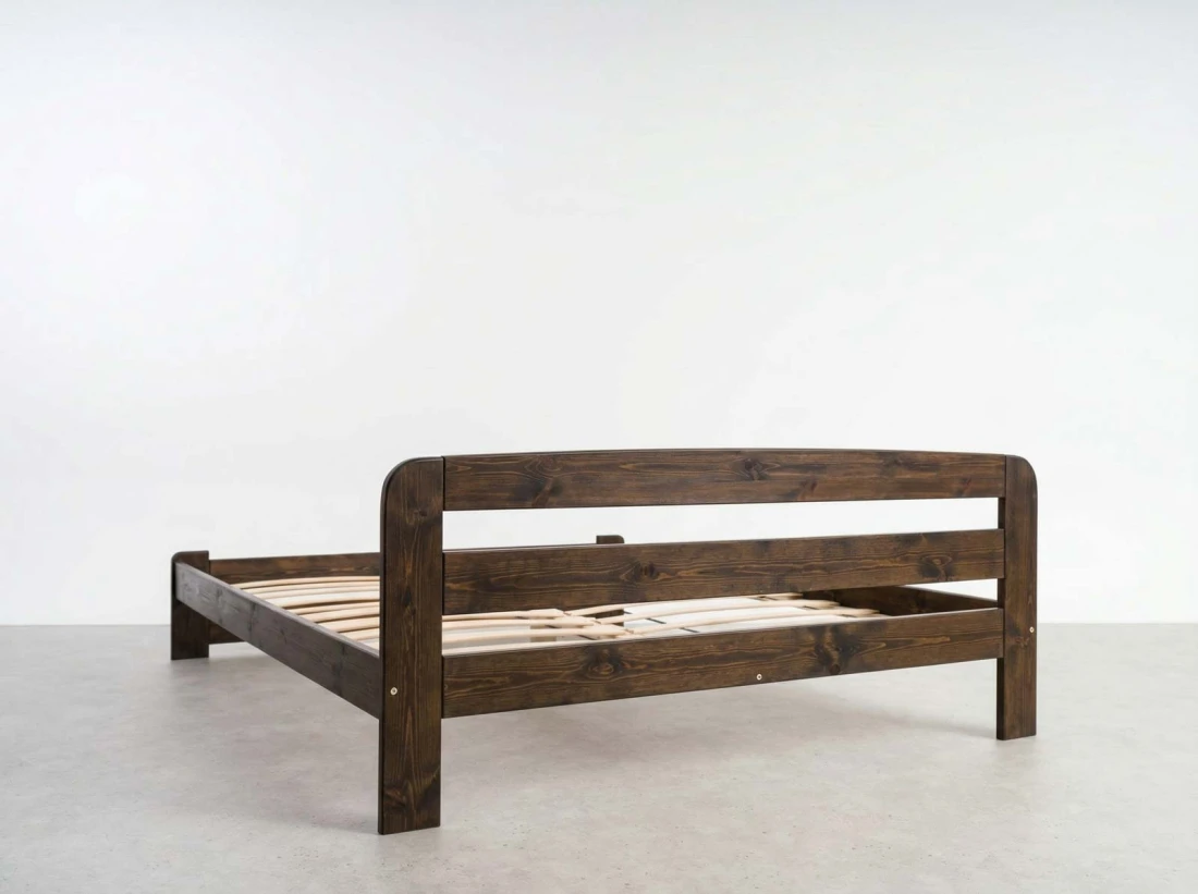 Łóżko sosnowe Lidia 120x200 orzech