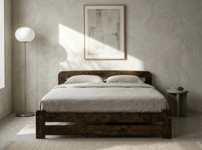 Łóżko sosnowe Lidia 160x200 orzech