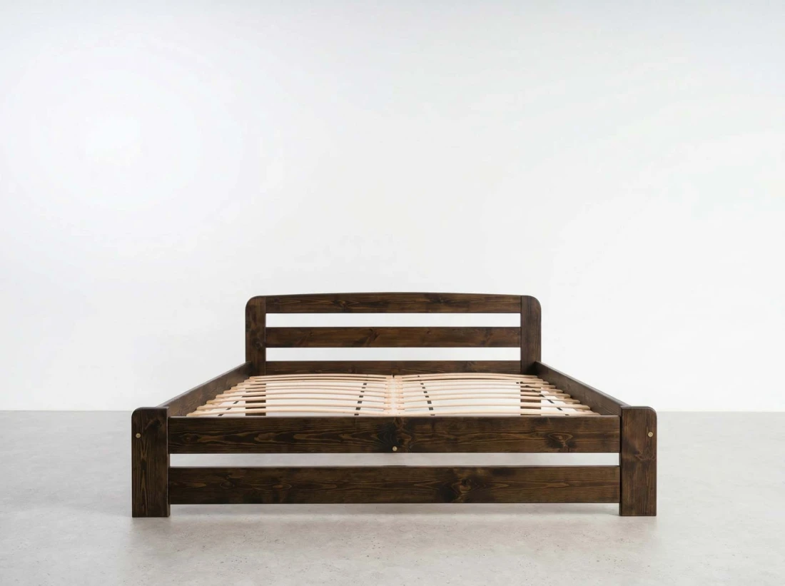 Łóżko sosnowe Lidia 180x200 orzech