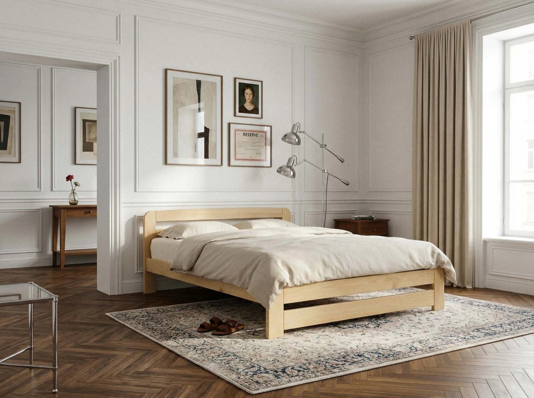 Łóżko sosnowe Lidia 180x200