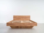 Łóżko lewitujące 140x200 dąb craft DM2 z płyty meblowej