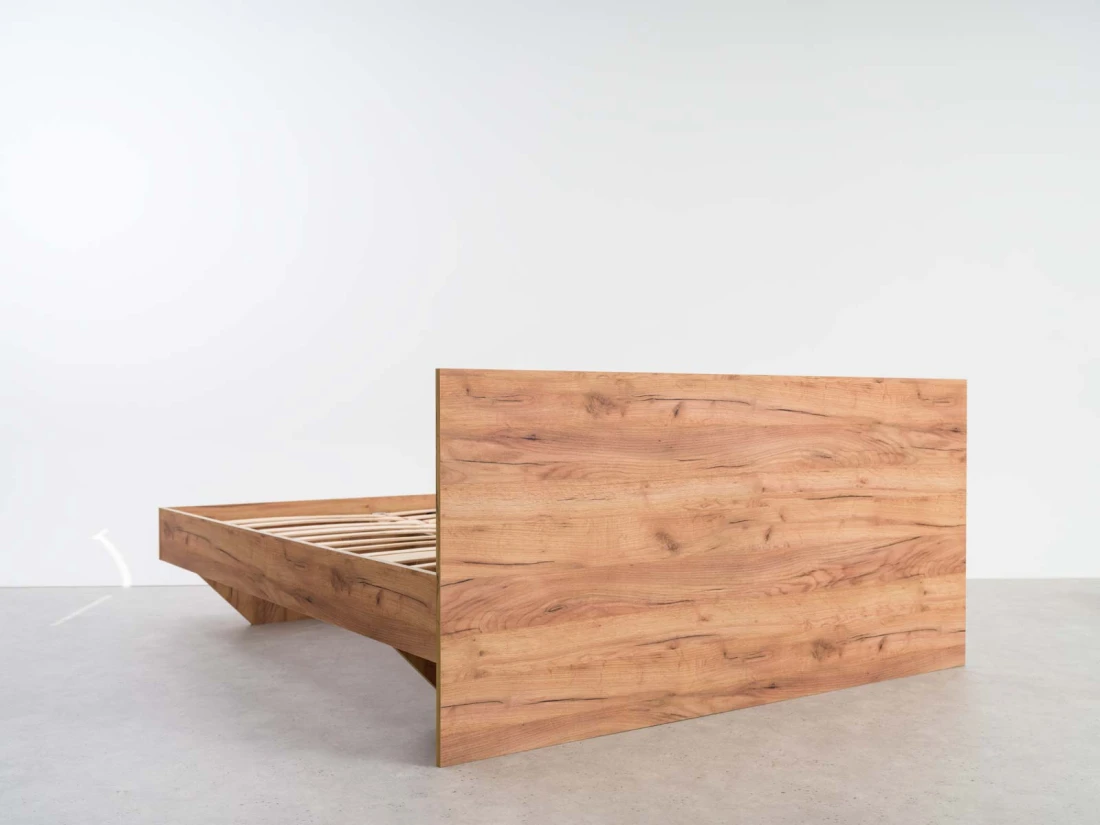 Łóżko lewitujące 140x200 dąb craft DM2 z płyty meblowej