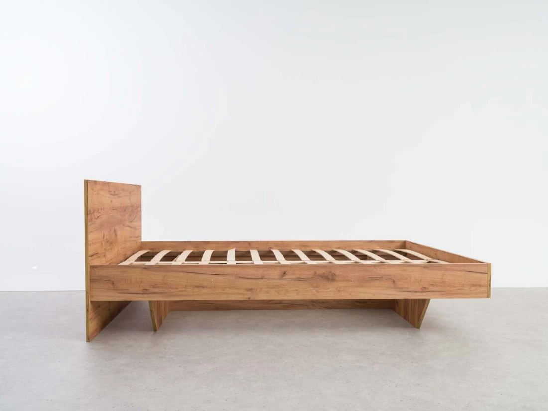 Łóżko lewitujące 140x200 dąb craft DM2 z płyty meblowej