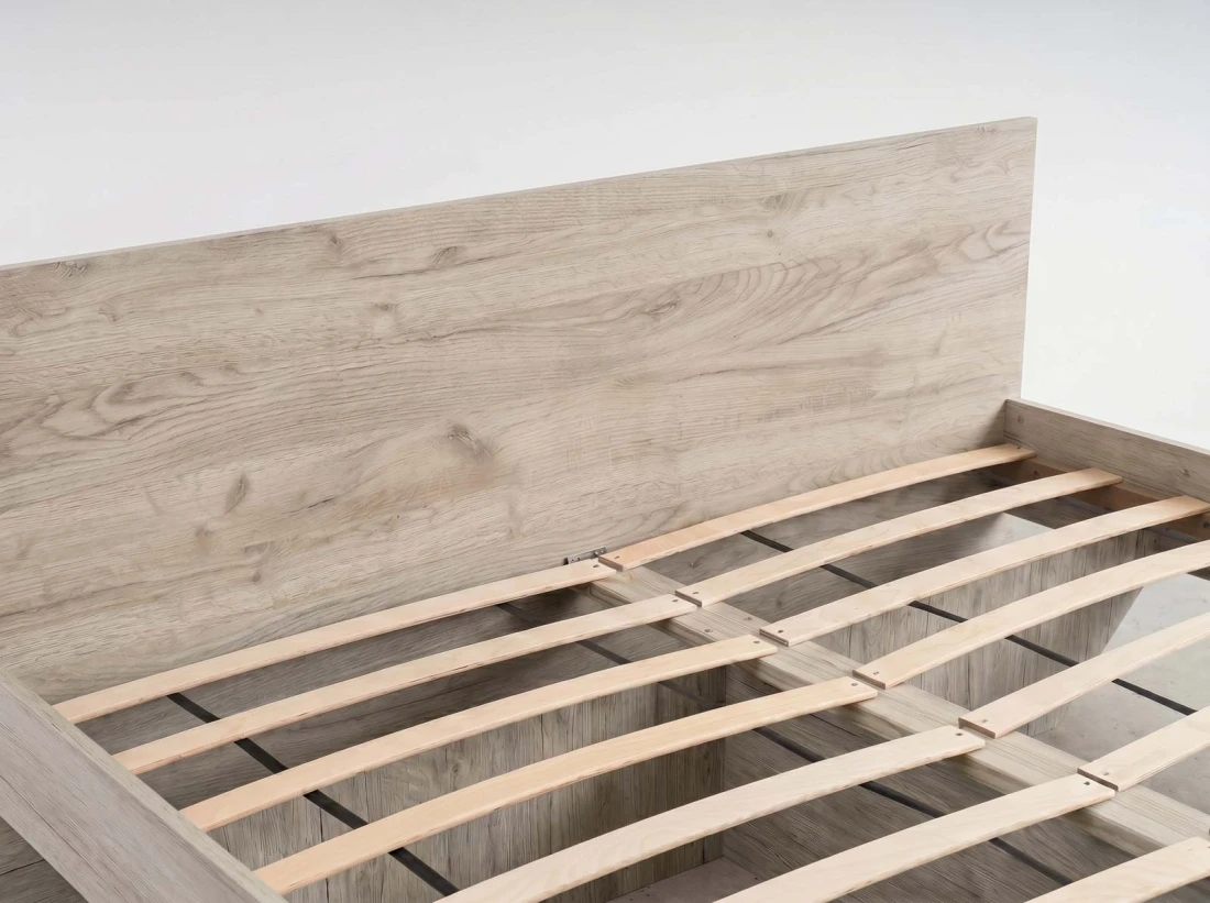 Łóżko lewitujące 120x200 dąb sonoma DM2 z płyty meblowej