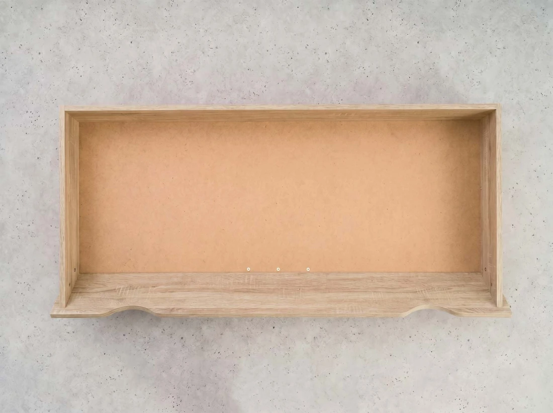 Łóżko lewitujące 160x200 dąb sonoma DM2 z płyty meblowej