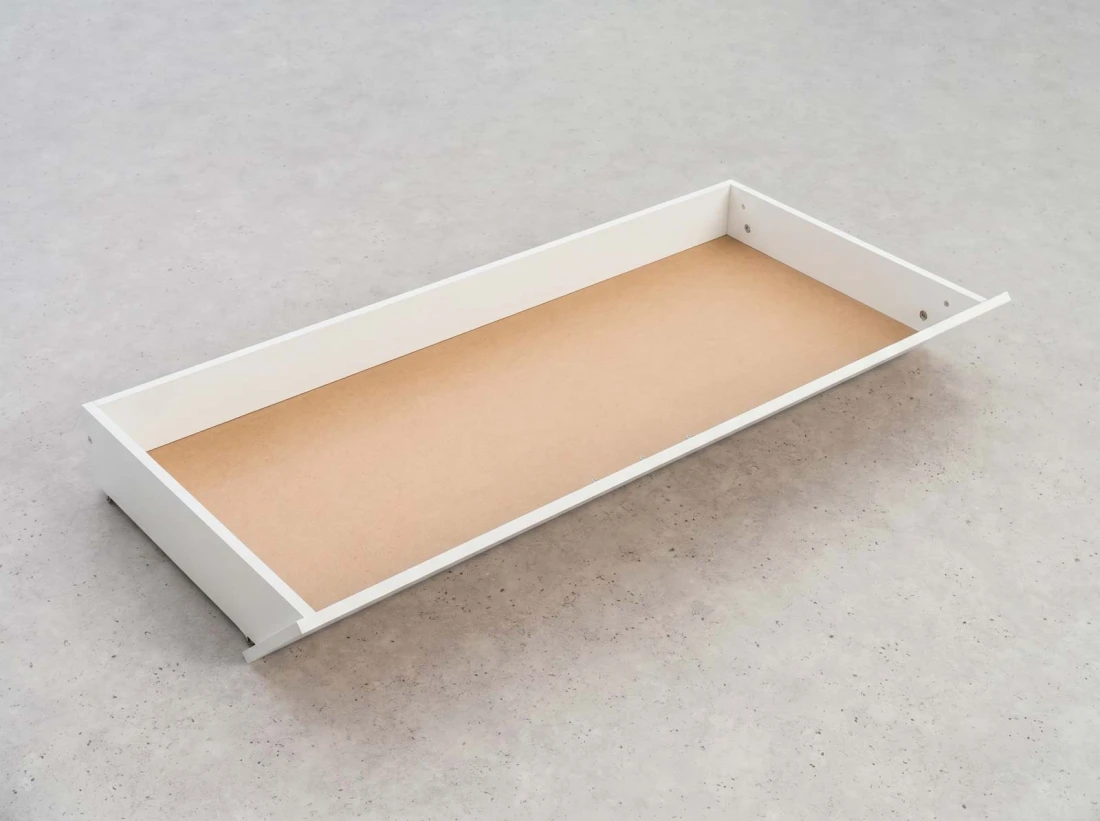 Łóżko lewitujące 160x200 białe DM2 z płyty meblowej