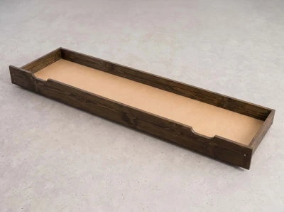 Szuflada pod łóżko sosnowa 198cm orzech