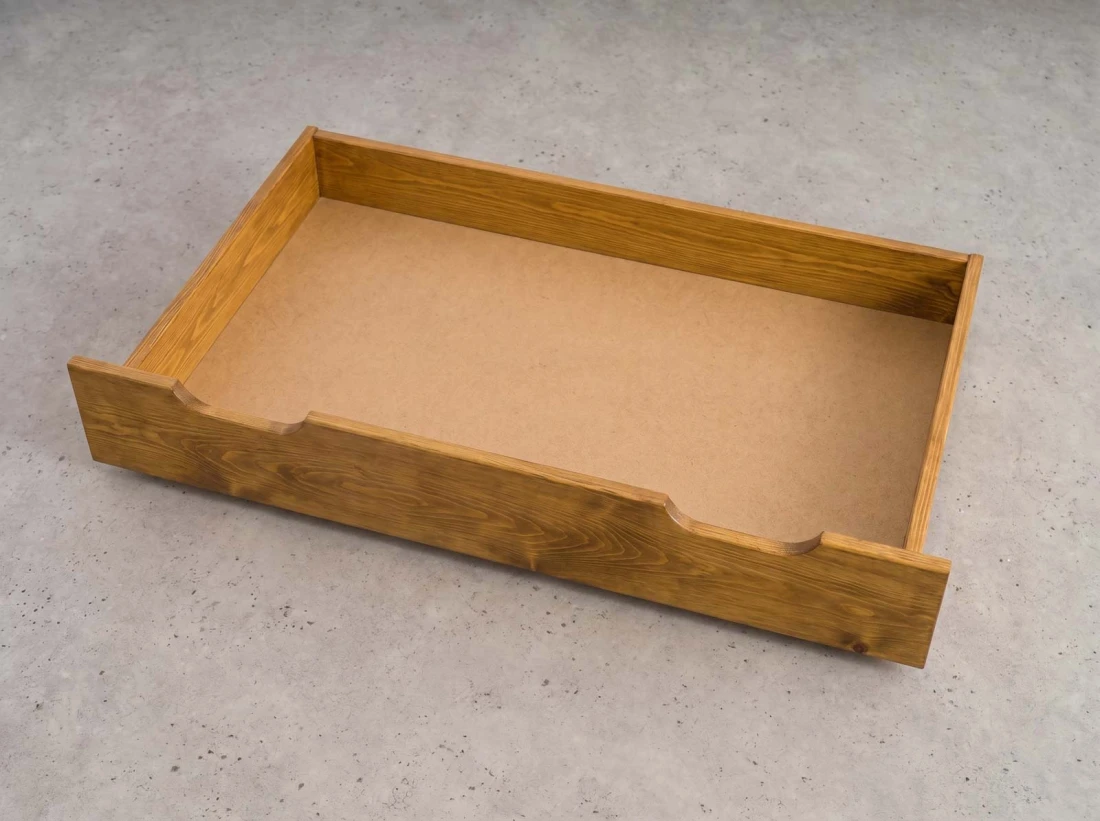 Szuflada pod łóżko sosnowa 98cm dąb