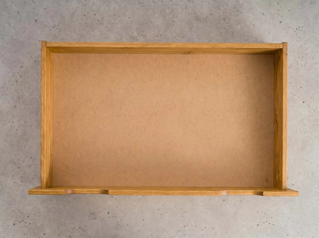 Szuflada pod łóżko sosnowa 98cm dąb