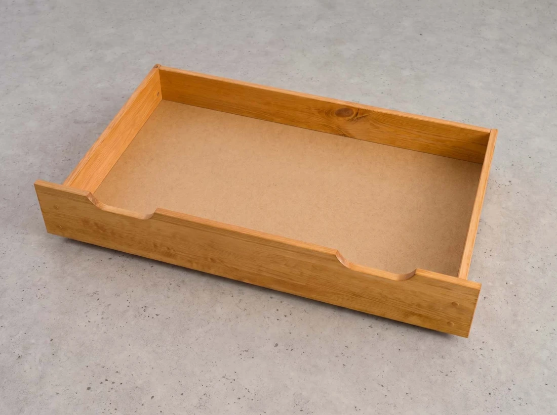 Szuflada pod łóżko sosnowa 98cm olcha