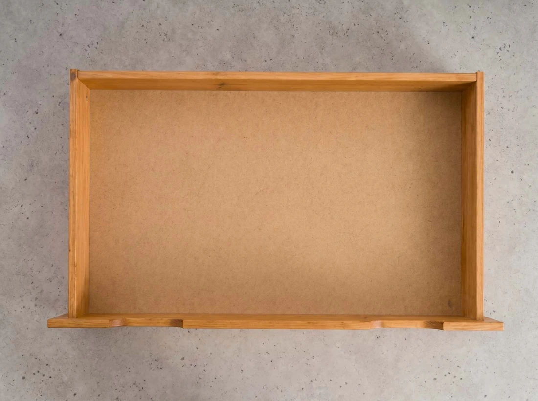 Szuflada pod łóżko sosnowa 98cm olcha