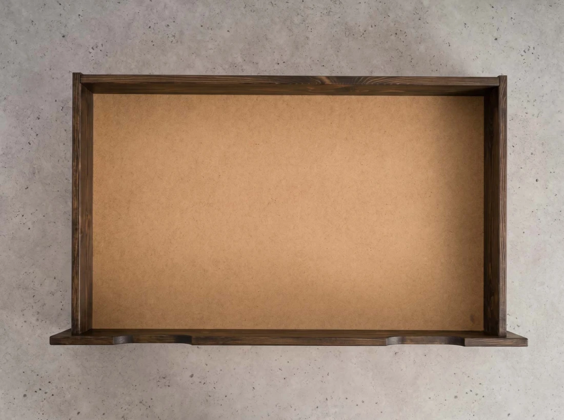 Szuflada pod łóżko sosnowa 98cm orzech