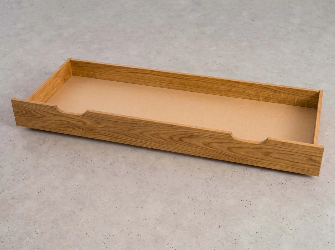 Szuflada pod łóżko sosnowa 150cm dąb