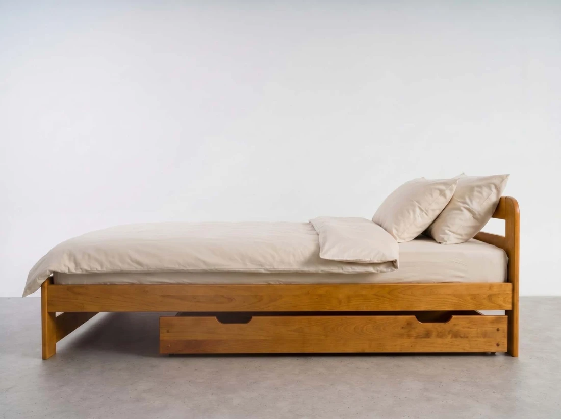 Szuflada pod łóżko sosnowa 150cm olcha