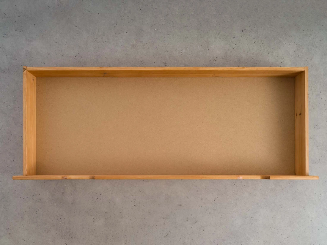 Szuflada pod łóżko sosnowa 150cm olcha