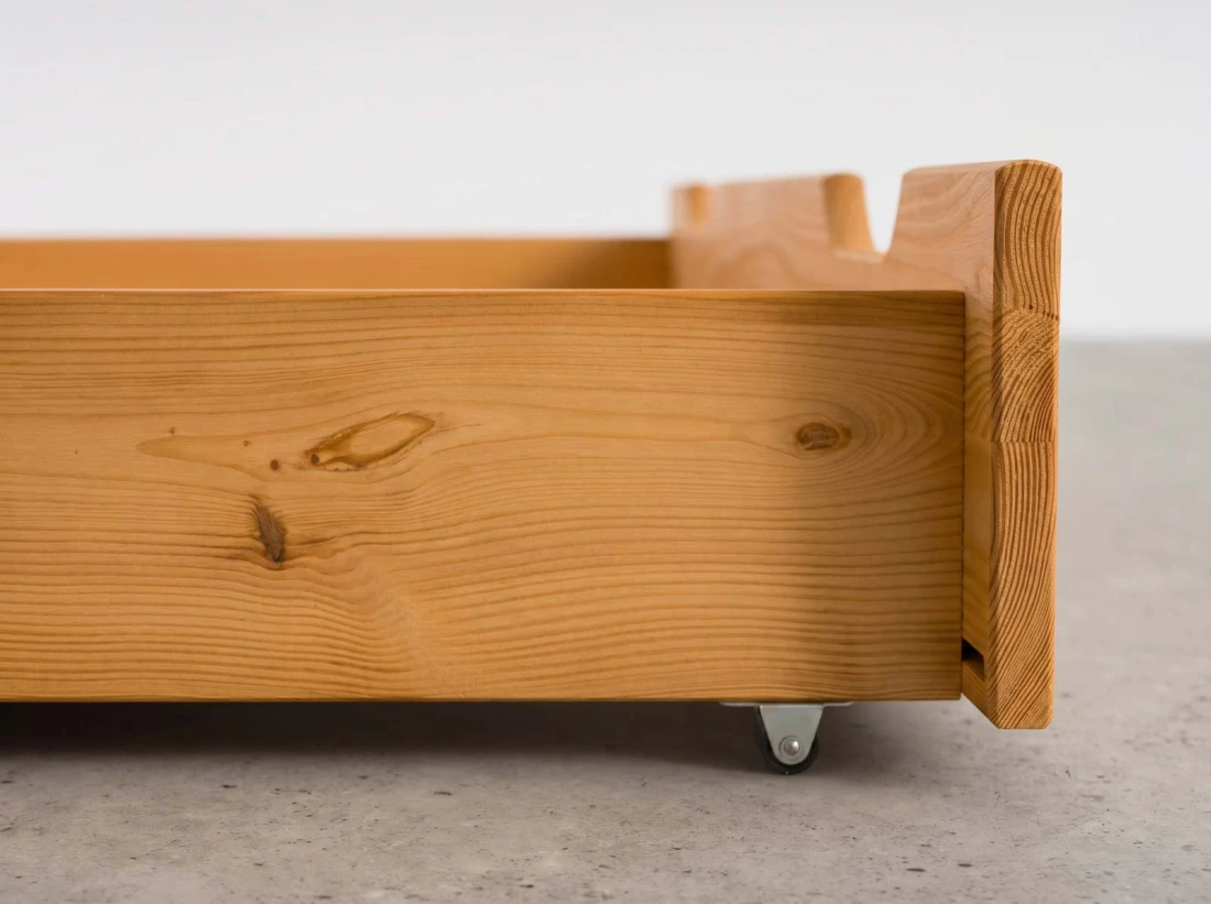 Szuflada pod łóżko sosnowa 150cm olcha