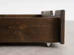 Szuflada pod łóżko sosnowa 150cm orzech