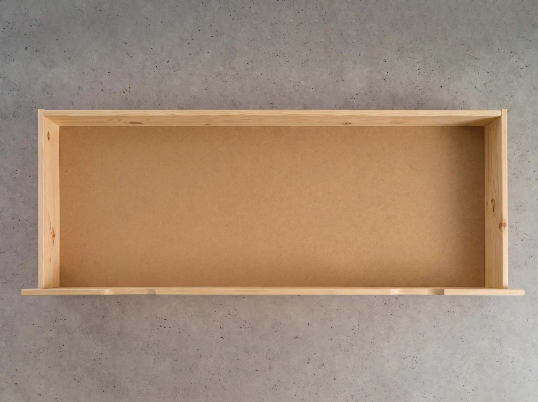 Szuflada pod łóżko sosnowa 150cm sosna