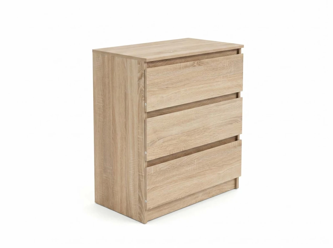 Komoda z płyty meblowej 3S 70x77 cm Fabio Sonoma 