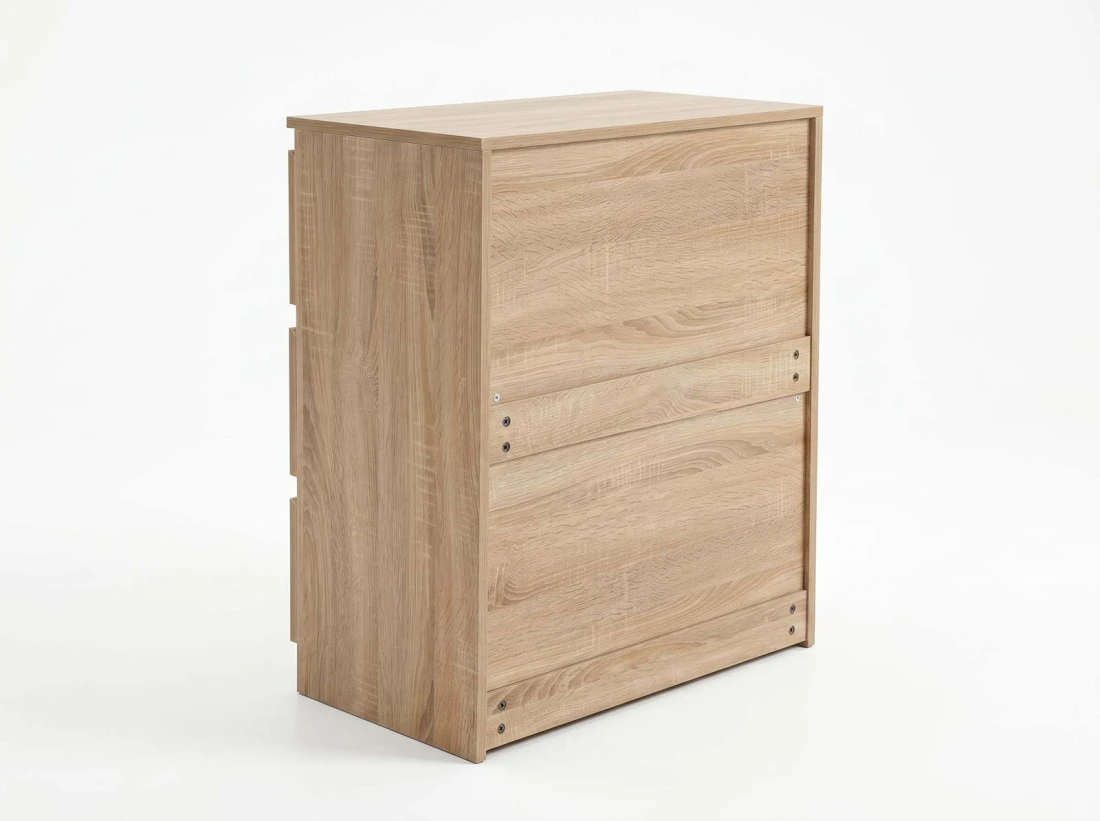 Komoda z płyty meblowej 3S 70x77 cm Fabio Sonoma 