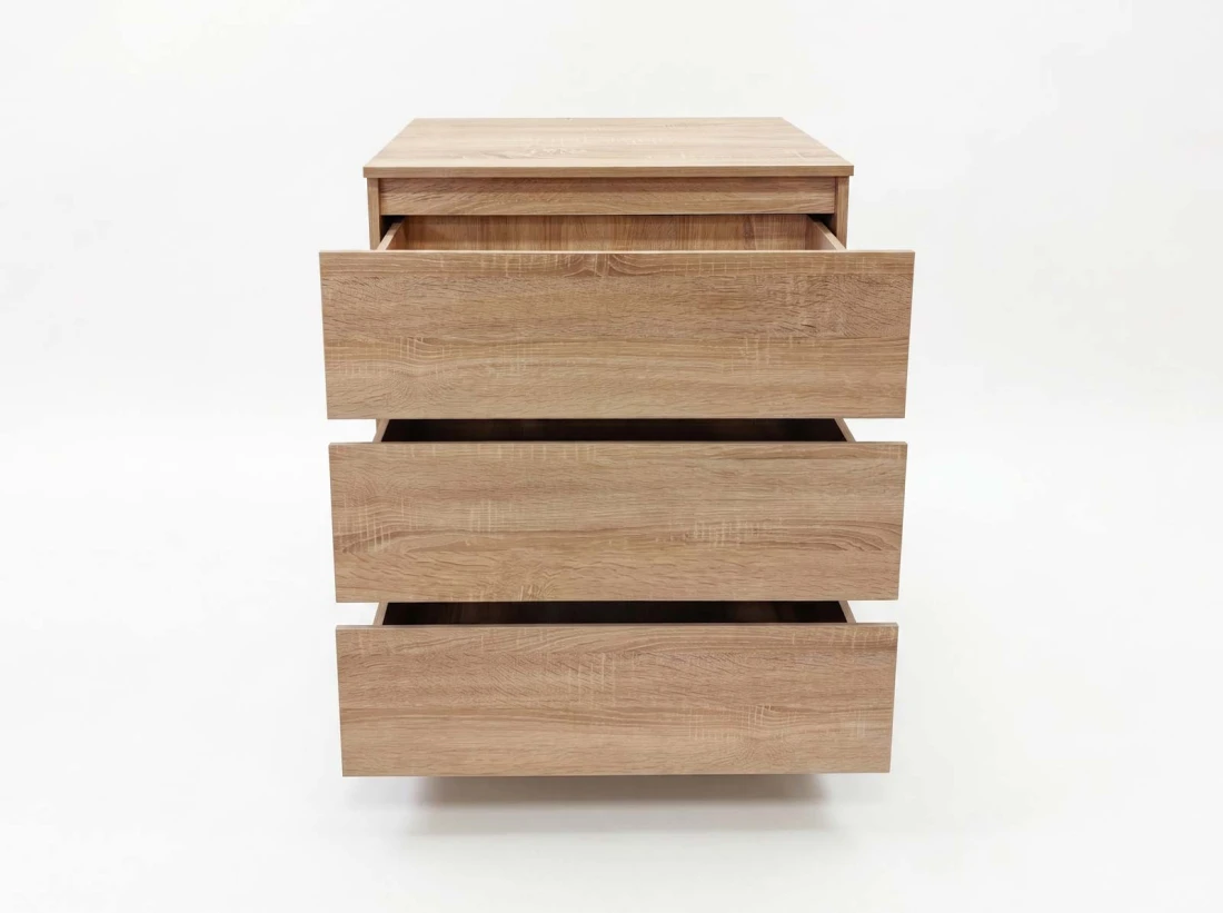 Komoda z płyty meblowej 3S 70x77 cm Fabio Sonoma 