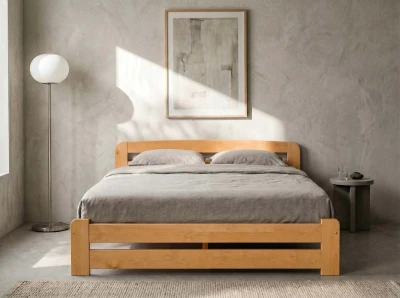 Łóżko sosnowe Lidia 180x200 olcha