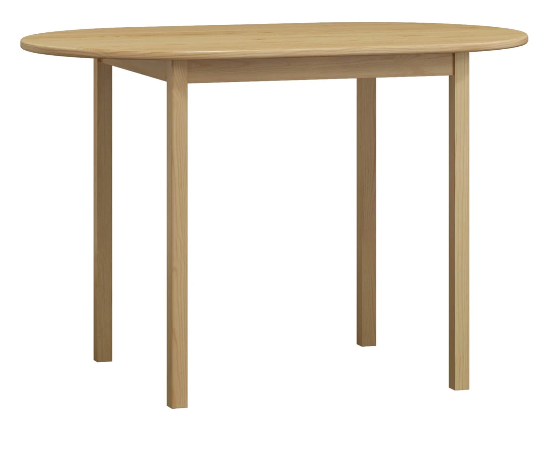 OUTLET - Stół elipsa sosnowy nr4 150x80 