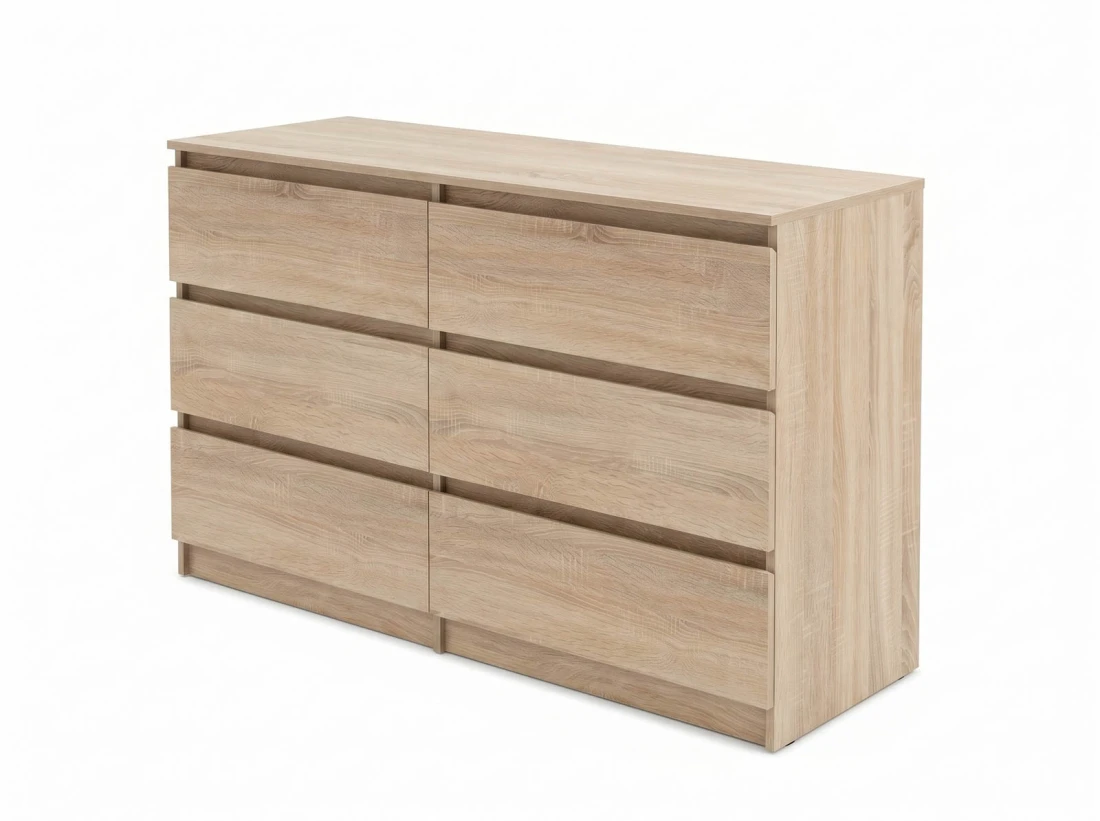 Komoda z płyty meblowej 6S 120x77 cm Fabio Sonoma