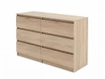 Komoda z płyty meblowej 6S 120x77 cm Fabio Sonoma