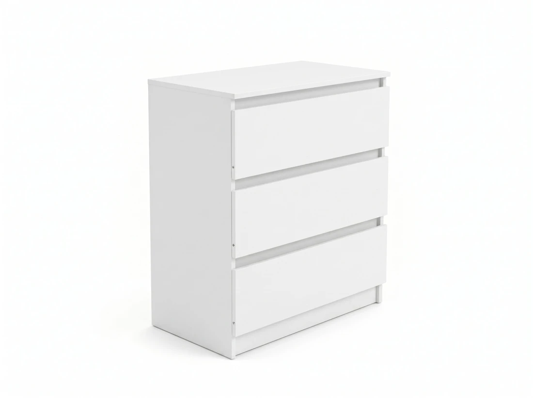 Komoda z płyty meblowej 3S 70x77 cm Fabio Biała