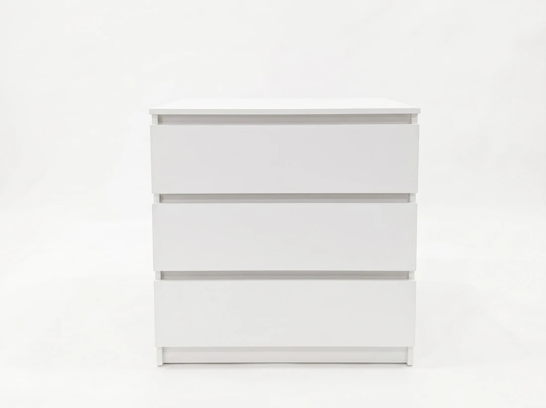 Komoda z płyty meblowej 3S 70x77 cm Fabio Biała