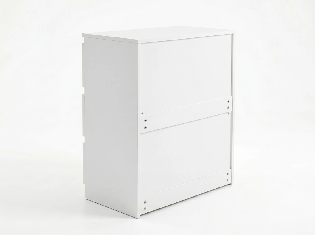 Komoda z płyty meblowej 3S 70x77 cm Fabio Biała