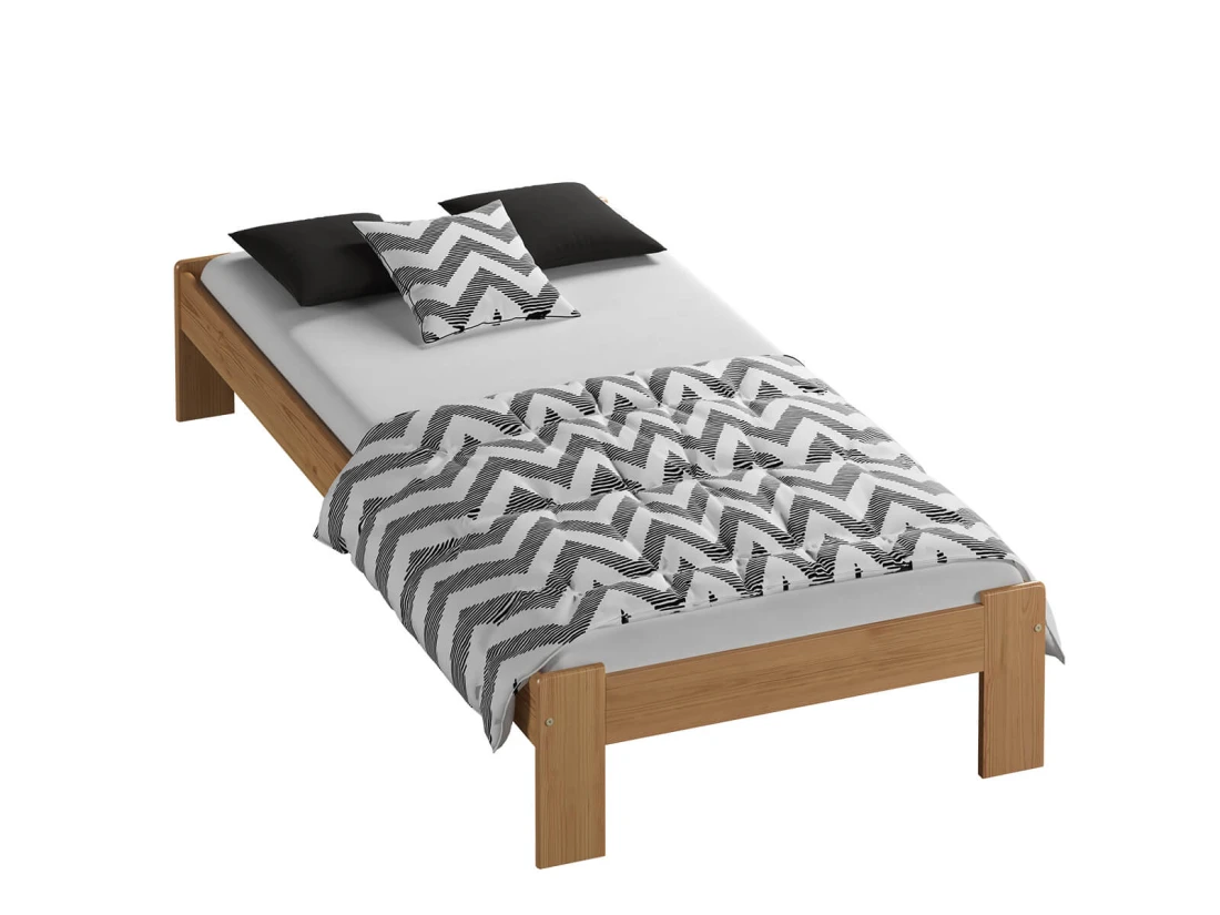 Outlet - Łóżko drewniane Ada 80x200 olcha 