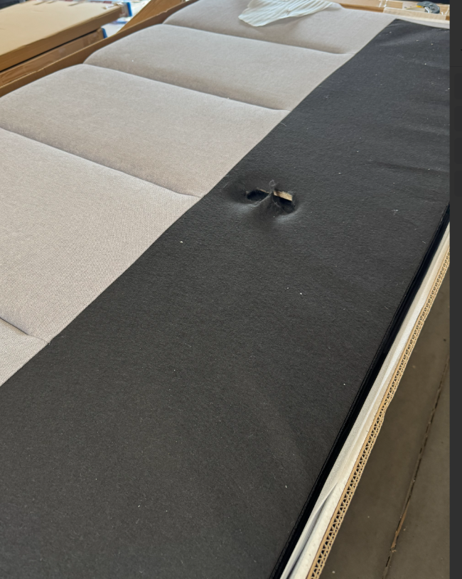 OUTLET - Łóżko tapicerowane z pojemnikiem 160x200 PRO line 18 kolor Soro 90 
