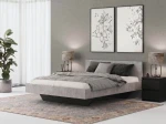Łóżko lewitujące 180x200 beton + czarny DM2 z płyty meblowej