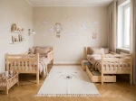 Łóżko piętrowe drewniane 90x200 z szufladami P4S sosna