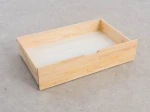 Łóżko piętrowe drewniane 90x200 z szufladami P4S sosna