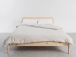 OUTLET - Łóżko drewniane sosnowe 160x200 Japandi sosna