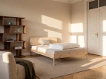 OUTLET - Łóżko drewniane sosnowe 160x200 Japandi sosna