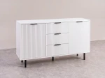 Komoda z szufladami i drzwiczkami 140 cm 3S2D Riff Biała