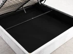  Łóżko tapicerowane z pojemnikiem 120x200 TOP line 9 Bluvel 03 Szary