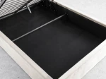 Łóżko dziecięce tapicerowane 120x200 z pojemnikiem i stelażem beżowy Bluvel 22 Kids Line 3 Muszelka