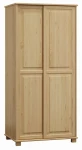 OUTLET - Szafa drewniana 2D nr6 drzwi przesuwne wieszak S80 sosna 