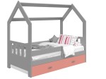 OUTLET - Łóżko Domek dziecięce 160x80 dla dzieci szary D3C