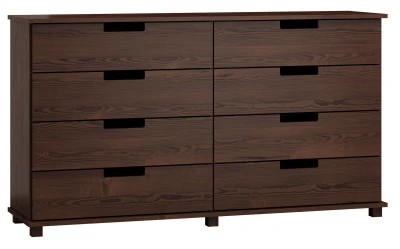 OUTLET - Komoda sosnowa drewniana nr1 Modern 160x80x42 orzech 